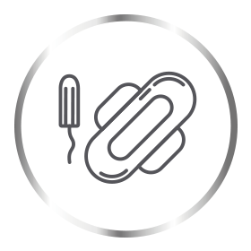 Canesten tampons and pads icon