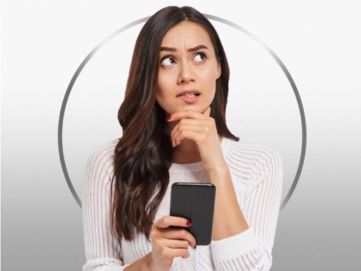 Woman pondering the answers to thrush trivia quiz