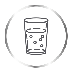 Canesten glass of water icon