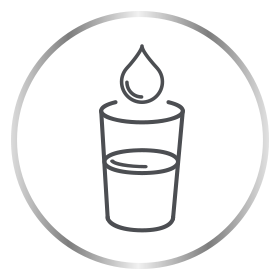 Canesten glass of water icon