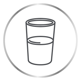 Canesten glass of water icon